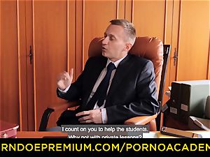 porno ACADEMIE - mind-blowing tutor double penetration and nasty rectal fuck