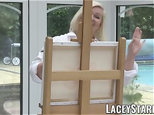 LACEYSTARR - Artistic GILF creampied after blow-job