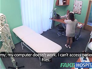 FakeHospital diminutive euro patient climaxes pussy juice
